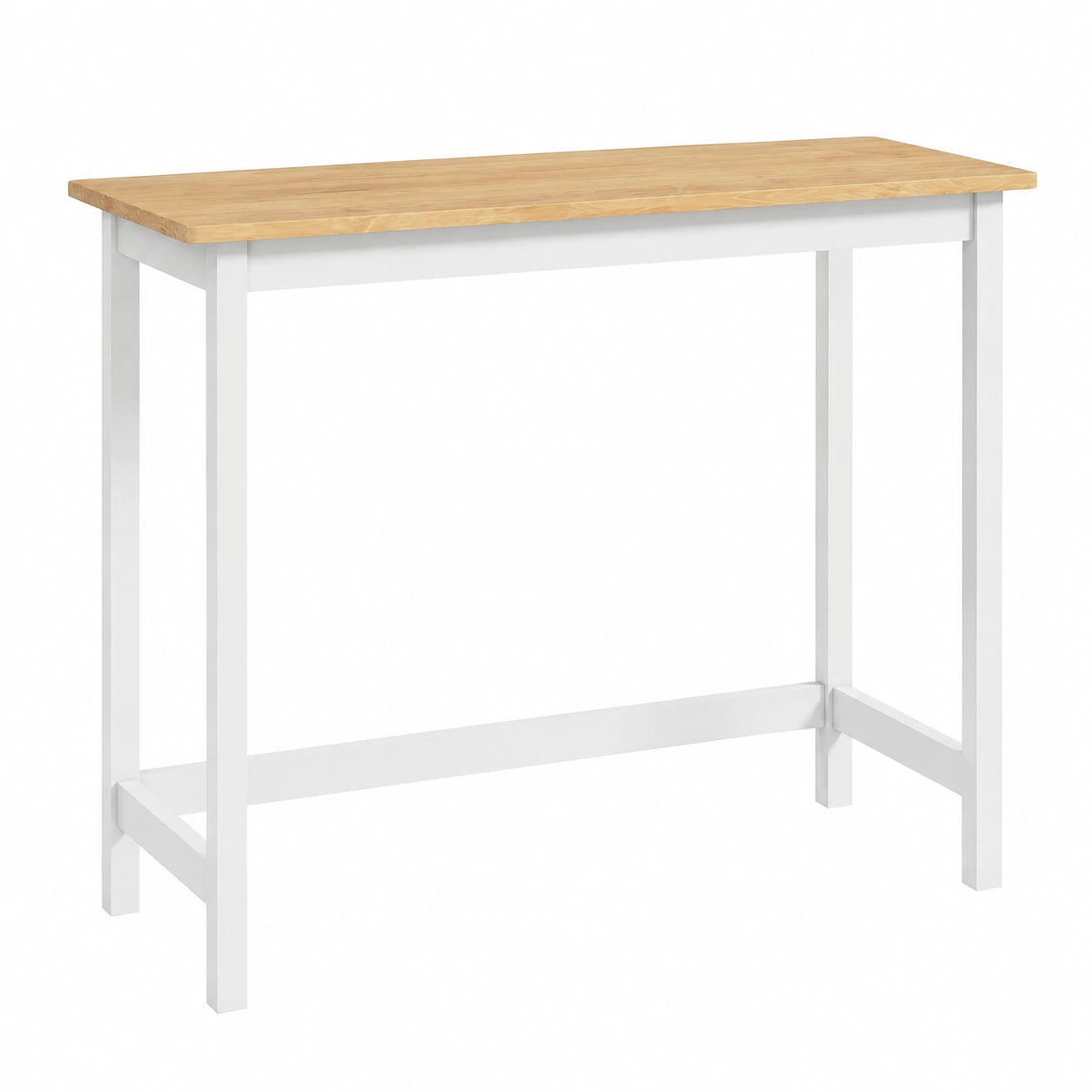 Bartisch – 108 × 48 × 91 cm, aus Massivholz und Eichenholz, für Esszimmer und Wohnzimmer