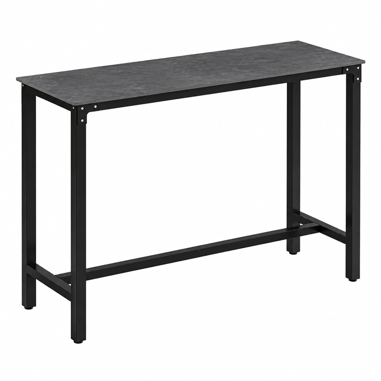 Bartisch – 120 × 40 × 105 cm, moderner Stil, rechteckige Form, Schwarz, für Esszimmer und Küche