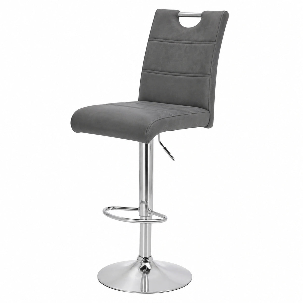Barhocker – 2er-Set, Anthrazit