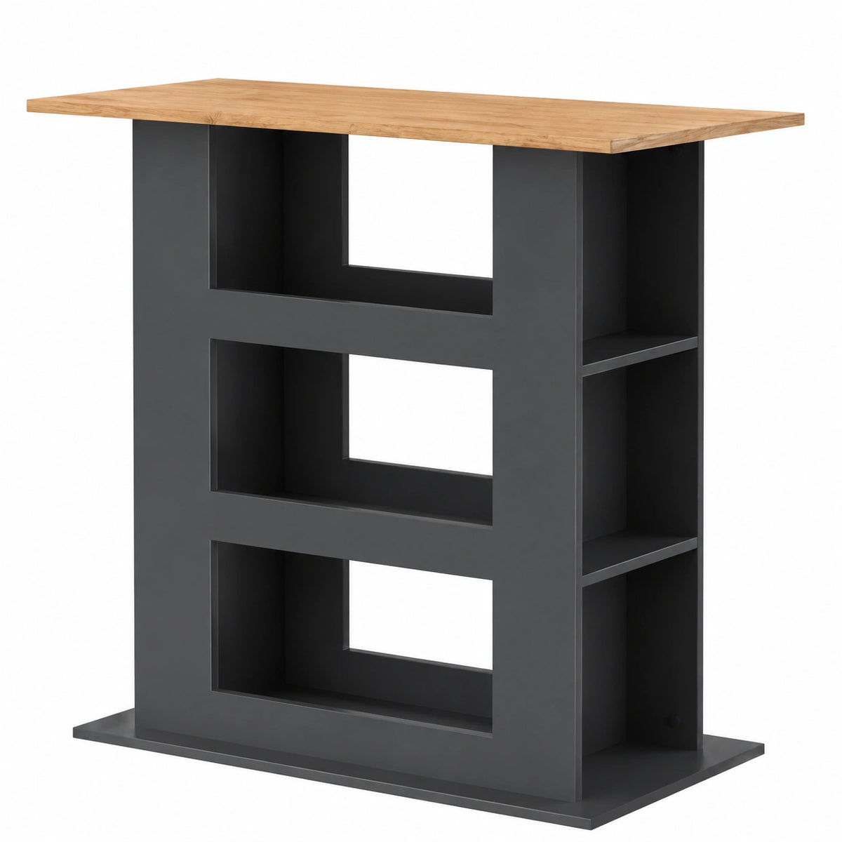 Bartisch – 110 × 65 cm, aus Eichenholz, Anthrazit