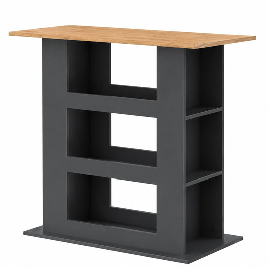 Bartisch – 110 × 65 cm, aus Eichenholz, Anthrazit