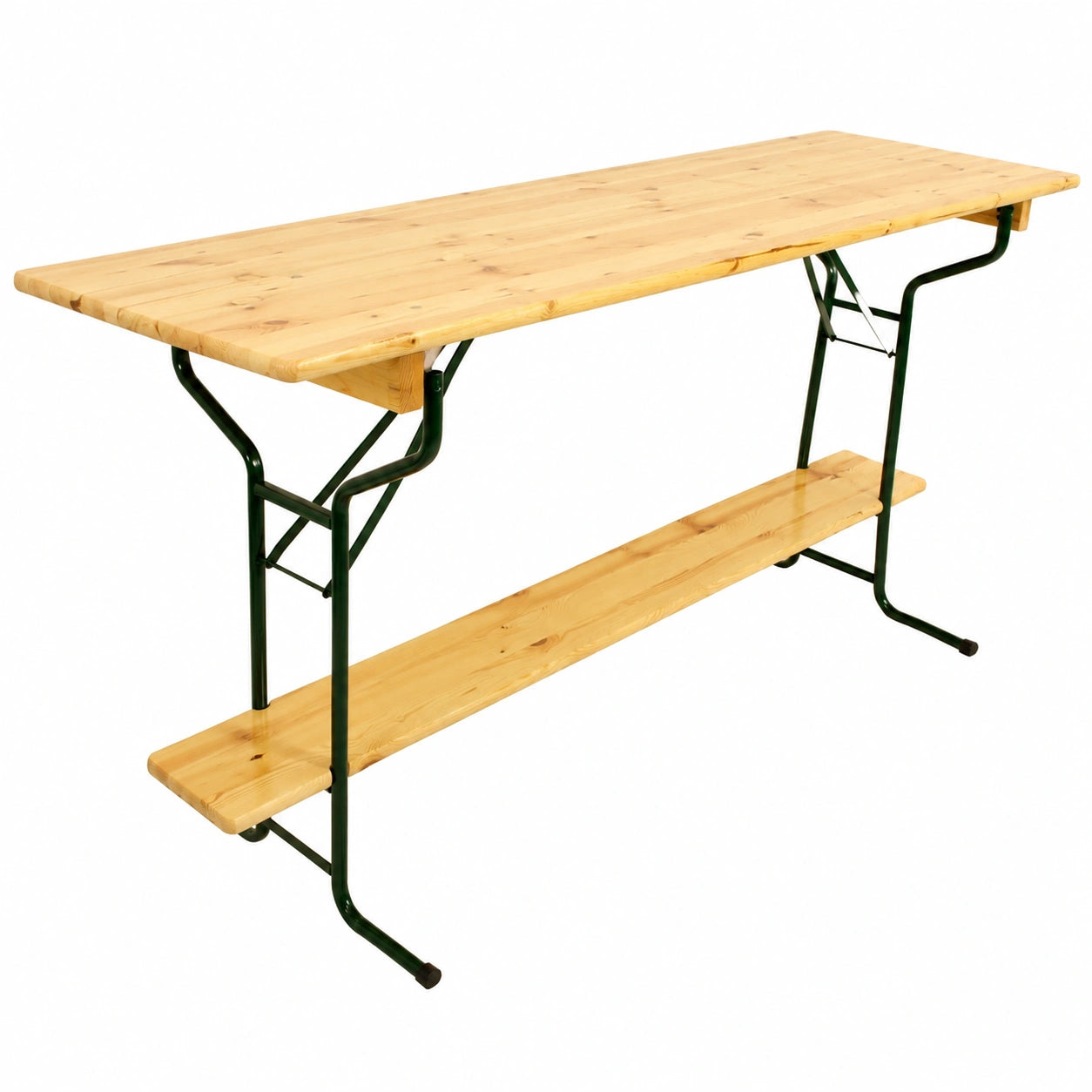 Stehtisch – 70 × 220 cm, klappbar, aus Kiefernholz