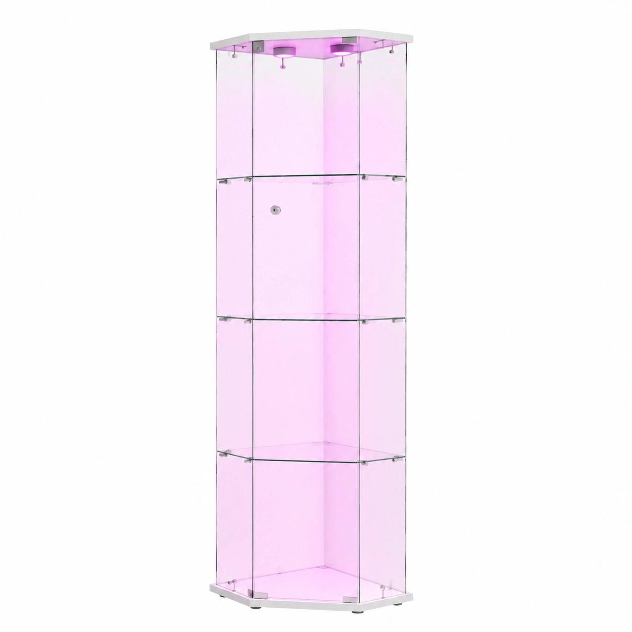 Vitrinenschrank – moderner Stil, mit LED-Beleuchtung, aus Glas