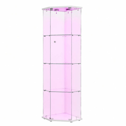 Vitrinenschrank – moderner Stil, mit LED-Beleuchtung, aus Glas